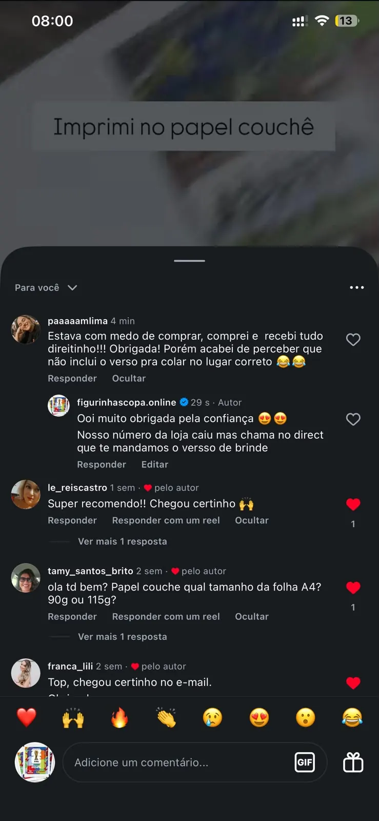Depoimento de cliente 8