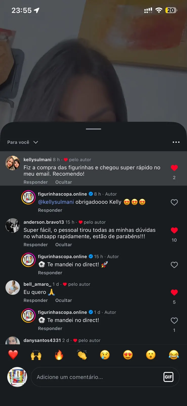 Depoimento de cliente 1