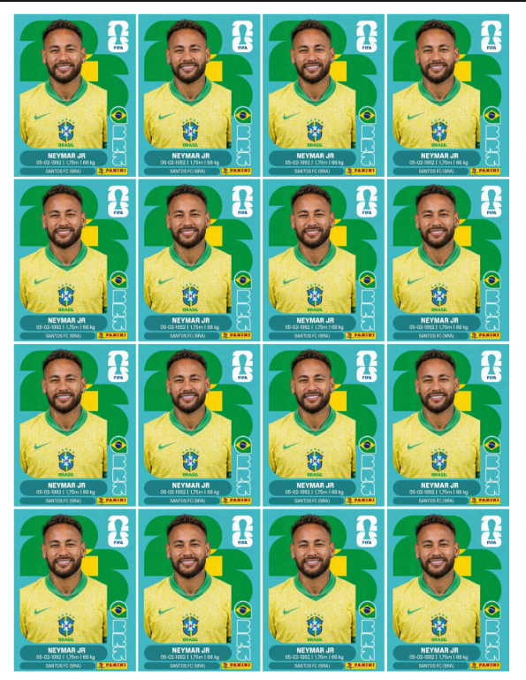 Neymar Jr · figurinha base amarela FIFA Copa 2026