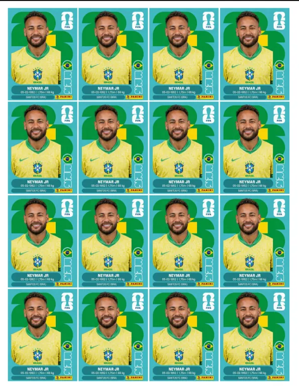 Neymar Jr · figurinha base amarela FIFA Copa 2026