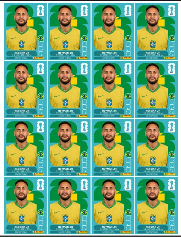 Neymar Jr · Legends Sticker dourada Copa 2026