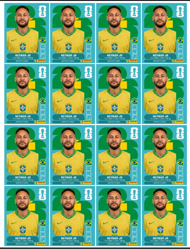 Neymar Jr · Legends Sticker dourada Copa 2026